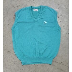 Titleist Vintage 90s Golf Sweater Vest Sz Large Palmetto Dunes Hilton Head Logo